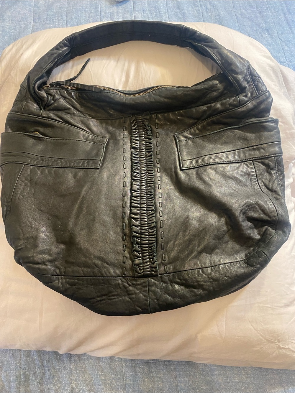 Vintage 80’s to 90’s Cages Brand Soft Supple Italian Leather Slouchy Tote